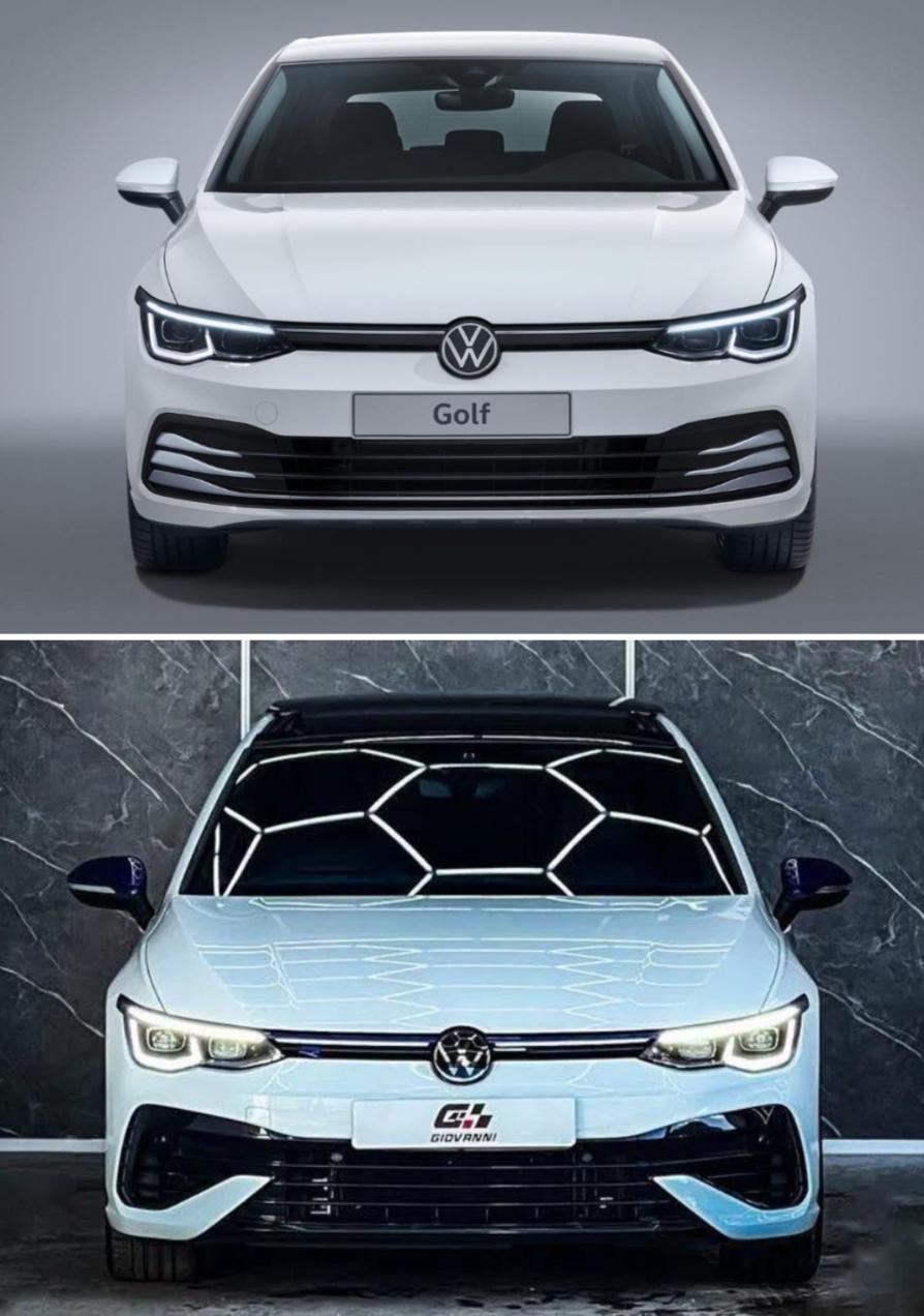 VW Golf 8 R Body Kit – Komplet Sa Maskom Koja Svetli